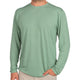 Men's Bamboo Lightweight Long Sleeve Spartina Green