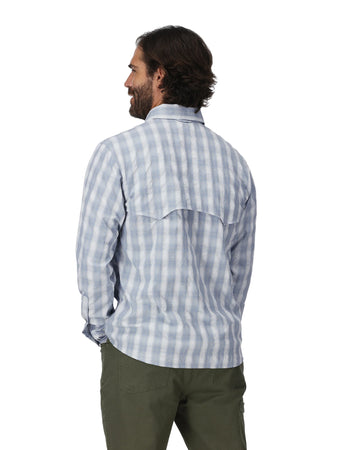 Simms Fishing M's Big Sky Longsleeve Shirt - Bimini Blue