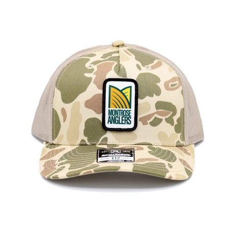 Montrose Anglers 112 Logo Hat - Harvest Duck Camo/Light Tan