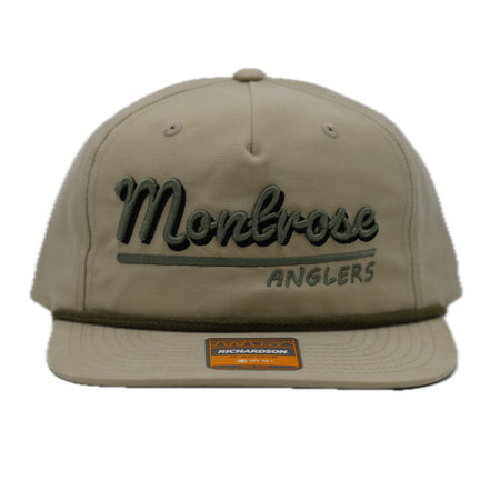 Montrose Anglers 256 Script Hat - Sand Dune/Loden