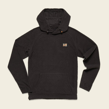 Howler Brothers Palo Duro Fleece Hoodie : Mountain Grid : Antique Black
