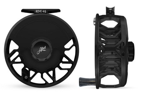 abel reels rove 4/6 black fly fishing reel 