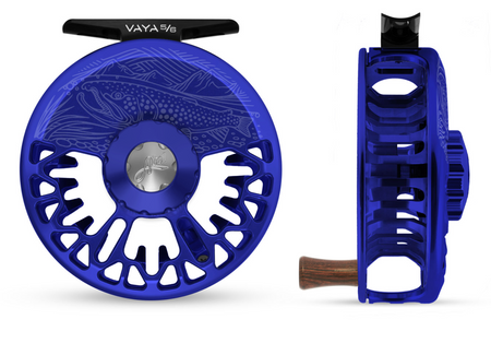 Abel reels vaya fly fishing reel underwood on the hunt blue