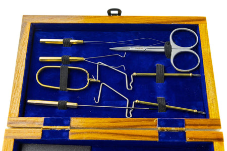 Hareline Dubbin Anglerhaus Standard Tool Kit w/ Pedestal Base