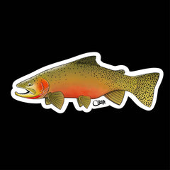 Cling Sticker - Westslope Cutthroat Trout