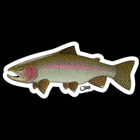 Cling Sticker - Rainbow Trout