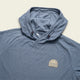 Howler Brother's Palo Duro Grid Fleece Hoodie : Mirage Blue