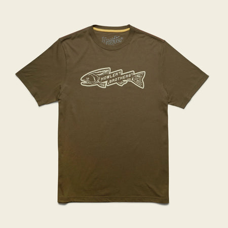 Howler Brothers T-Shirt: Trout Bolt - Ivy Green