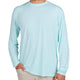 Men's Bamboo Lightweight Long Sleeve Blue Chill